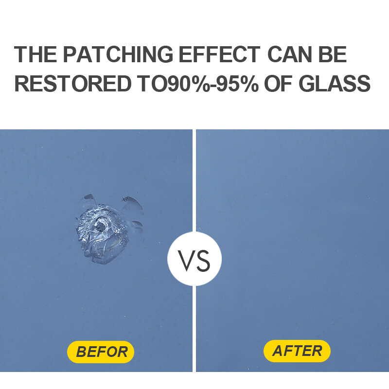 Набор для ремонта лобового стекла автомобиля, инструмент для удаления царапин и трещин на стекле и восстановления стекол