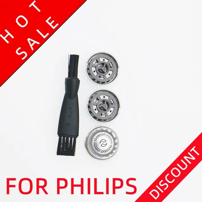 3pcs Replacement Shaver Head for Philips Norelco HQ30 HQ320 HQ55 HQ362 HQ6900 HQ46 HS708 HS970 Razor Shaving Head Blade Cutter