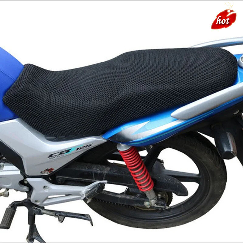 Universal Motorcycle Protecting Cushion Seat Cover Net 3D Mesh Saddle Seat Cover Electric Bike Scooter Insulation Cushion Cover