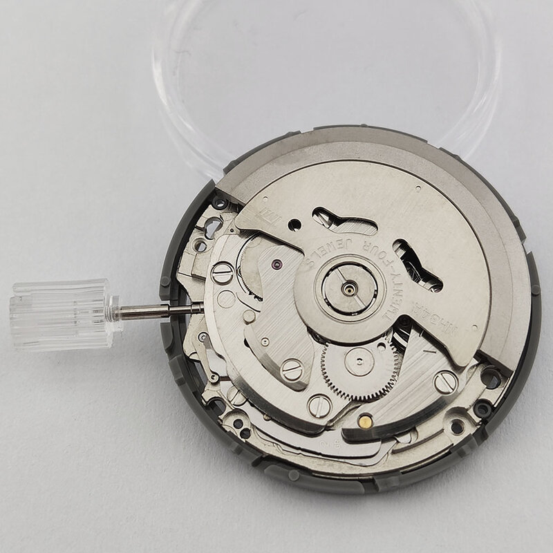 Relógio de movimento mecânico original do Japão, alta precisão, branco, 9 O'clock Data, Movt automático, substituir peças, NH34 NH34A