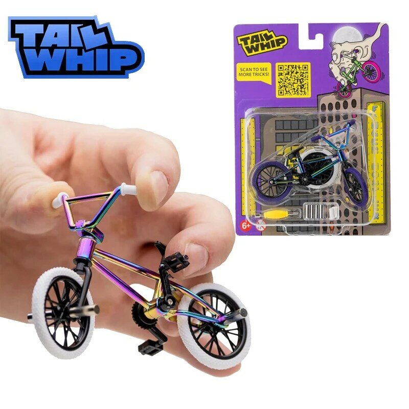 TAILWHIP 전문 손가락 BMX 테크 데크 멀티 컬러 오일 미니 금속 자전거 기술 장난감, 남자 친구를 위한 손가락 장난감 선물