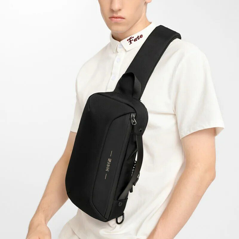 Men Anti-theft Multifunction USB Shoulder Bag Waterproof Travel Messenger Crossbody Sling Chest Bag Pack For Male Women Female