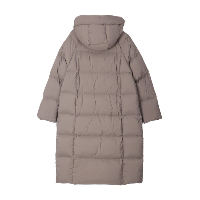 Warm Hooded down Jacket Women Loose Large Coat
