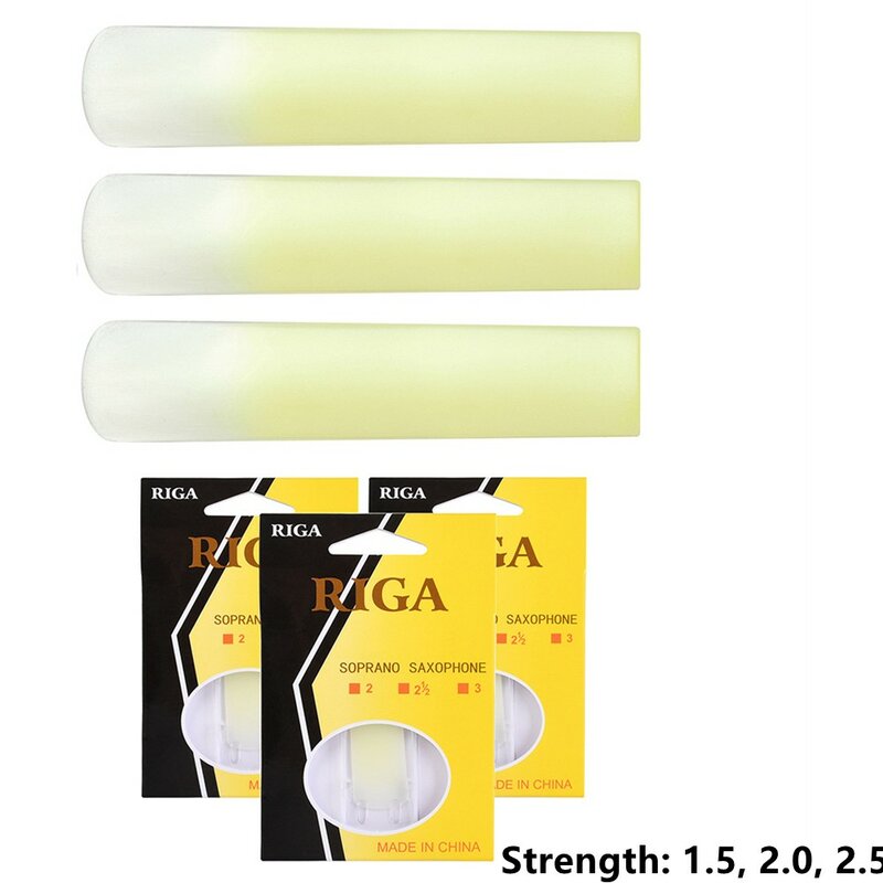 Practice Resin Reeds Resin Synthesis Saxophone Spare Synthetic Yellow 3pcs For Beginners Instrument Musical Part