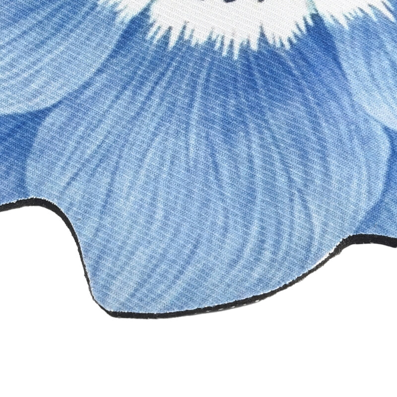 중국 스타일 꽃 카펫 연꽃 바닥 매트, 침대 옆 담요, 클로크룸 매트, 불규칙한 두꺼운 침실 장식, 세탁 가능 미끄럼 방지 매트