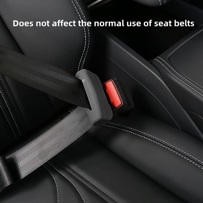 Juste de protection en silicone pour ceinture de sécurité, clip anti-collision, 5 pièces