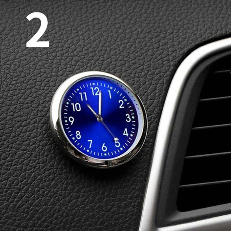 นาฬิกาหน้าปัดเรืองแสงนาฬิกาสำหรับรถยนต์อุปกรณ์เสริมสำหรับนาฬิกา Jam Tangan Digital ระบบควอตซ์กลไกภายในรถ