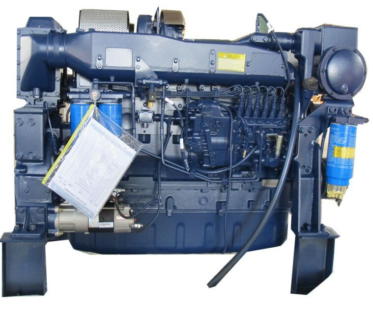 Preço barato 350hp weichai motor diesel marinho com caixa de velocidades WD12C350-18