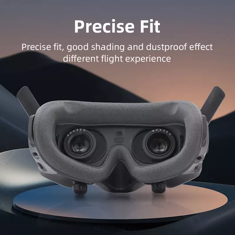 BRDRC-Avata 2 Goggles Eye Mask, Esponja Capa Protetora, Soft Face Plate, Eye Pad para DJI, Óculos Acessórios, Capa Protetora, 3 Óculos De Proteção