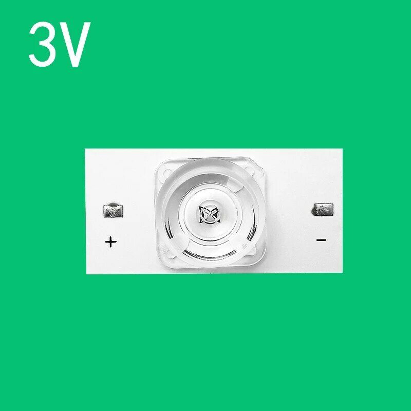 Piezas de retroiluminación Led Universal, accesorio con cuentas Smd de 6V y 3V, lente óptica Flash para reparación de TV Led de 32-65 pulgadas, fácil de mantener, 10 unidades