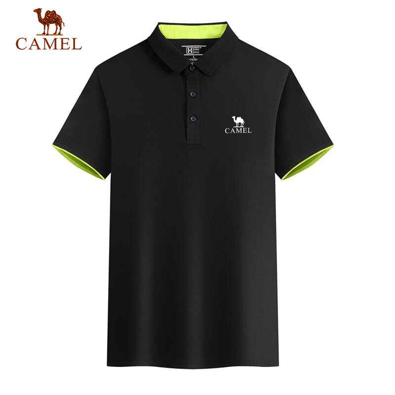Polo de CAMEL bordado para hombre, camiseta transpirable de manga corta de alta calidad, informal de negocios, novedad de verano