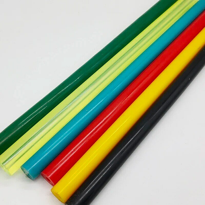 ความยาว 50 ซม.กลวง I.D.8mm ที่มีสีสัน PU แท่ง 75A Polyurethane sticks