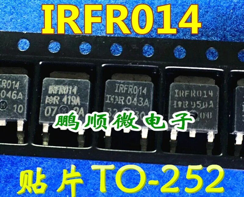 50pcs original novo Comumente usado MOS transistor IRFR014 FR014 TO-252 60V campo efeito testado e enviado bem