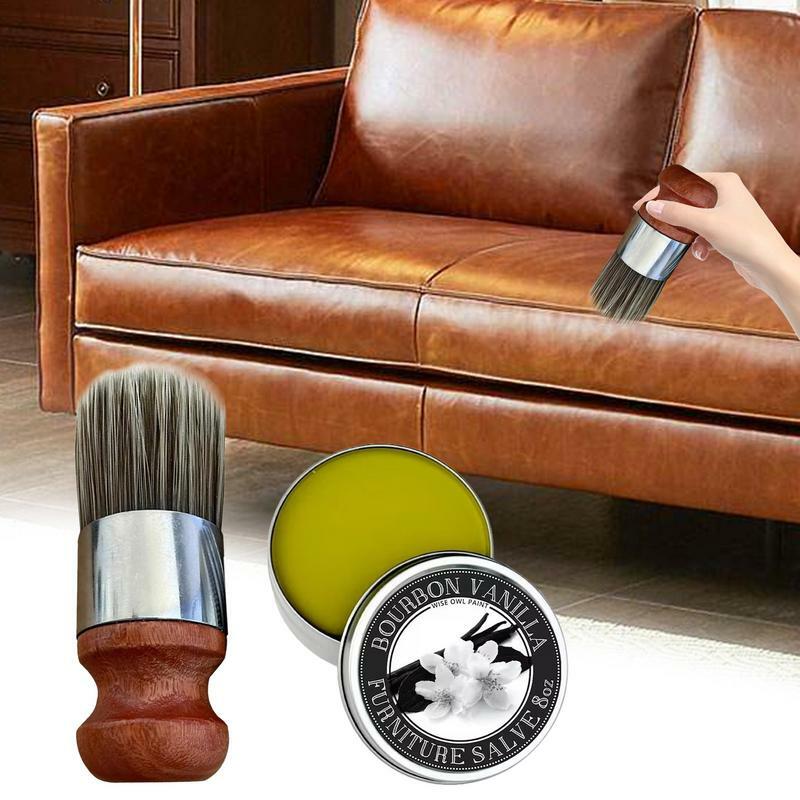 Furniture Salve untuk perabotan kulit Salve dan sikat Set lengkap multifungsi sikat & Salve Set untuk kursi Sofa