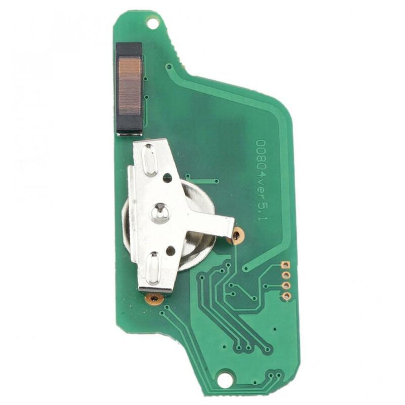 ASK-mando a distancia plegable, llave con 4 botones, Chip ID46 y hoja VA2, CE0523, 433Mhz, compatible con Peugeot 1007, Citroen C8
