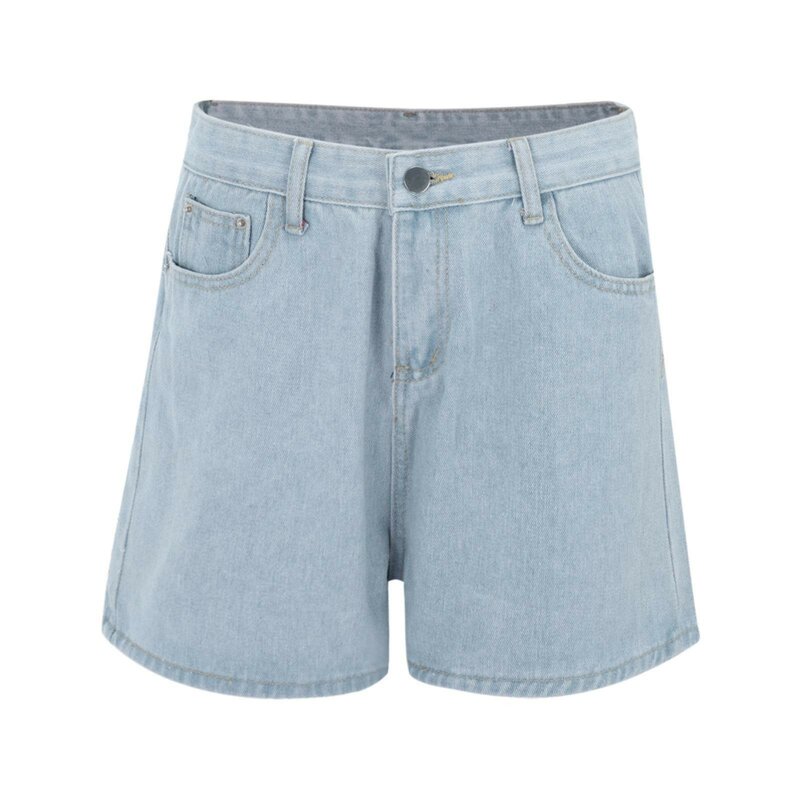 Pantaloncini da donna 2024 estate moda stampa floreale pantaloncini di jeans a vita alta Streetwear pantaloncini di jeans tascabili versatili Casual