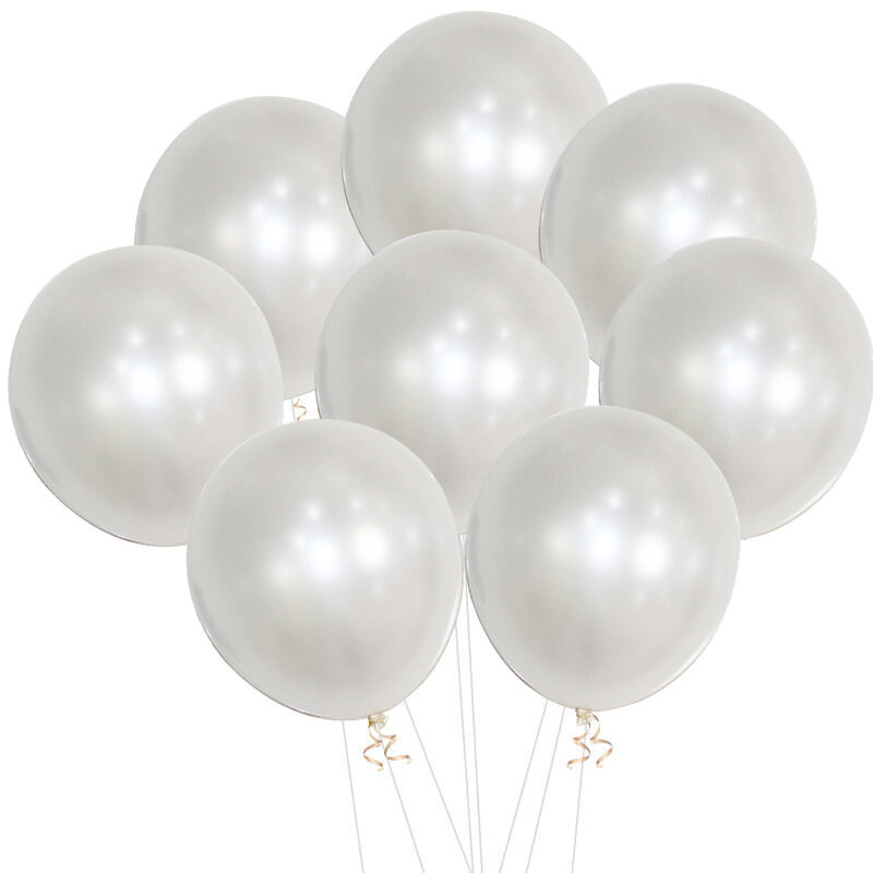 5 10 12 18 Inch Milk White Pearl Balloons Hawaiian Party Theme Suit Latex Baloon Garland Birthday Wedding Decoration Ballo