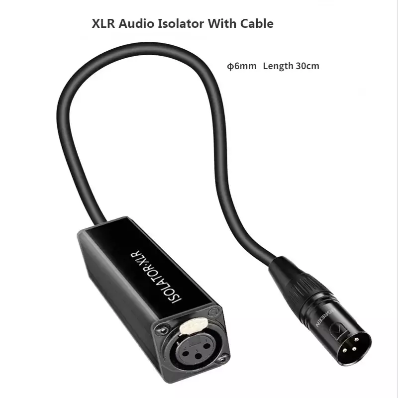 Audio Cable Isolator XLR Eliminates Noise Ground Loop Audio Isolator Eliminates Noise