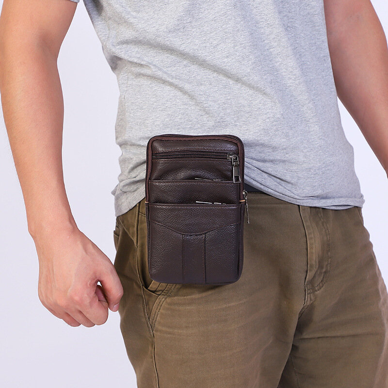 Винтажная сумка через плечо из искусственной кожи для мужчин, забавная поясная сумочка, повседневный дорожный мессенджер для телефона