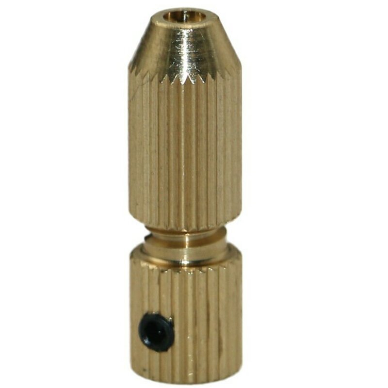 2.3MM Brass Electric Motor Shaft Clamp Fixture Chuck Mini Small For 0.7-1.5mm Drill Micro Drill Bit Clamp Fixture Chuck