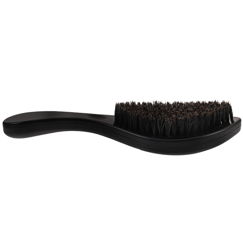 Cepillo de pelo de cerdas de barba portátil para hombre, estilo de pelo graso, Cerdas con mango de madera