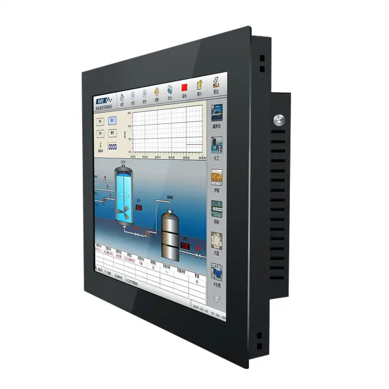 12 inch panel mount computer waterproof front IP65 all in one industrial panel pc