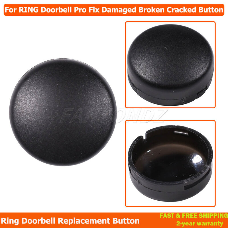 Botón de repuesto para Ring Doorbell Pro, botón agrietado roto dañado