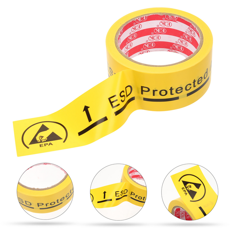 Auto adesivo segurança precaução proteção, fita anti-estática, embalagem, etiquetas de advertência
