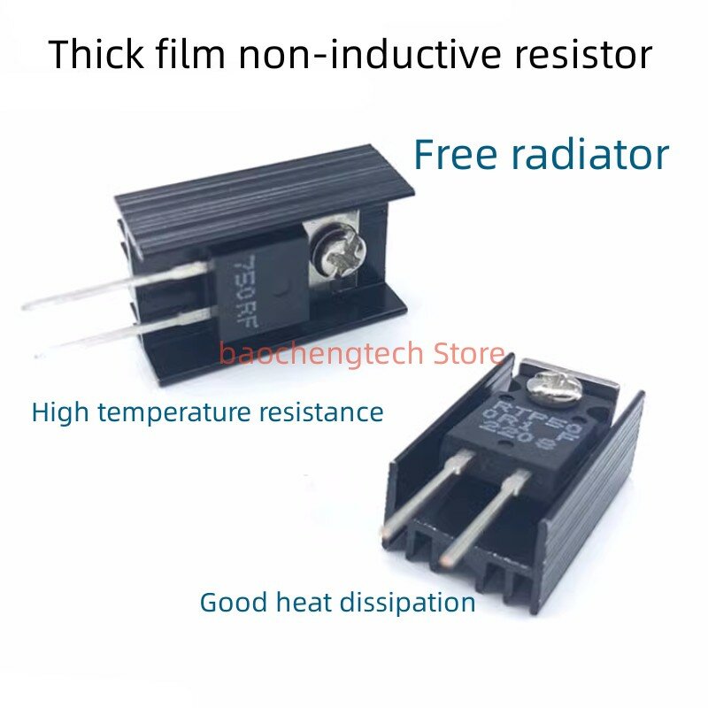 Resistor de Amostragem Não Indutiva de Alta Precisão, Filme Grosso, 100W, RTP, 0.05R, 0.5R, 10R, 20R, 100R, TO247, Alta Precisão, 500R
