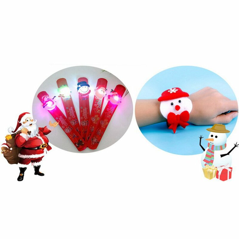 Christmas Decoration LED Band Light Clap RingLight Up Wristband Best Gift