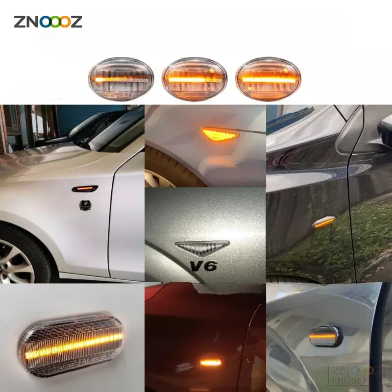 2pcs Flowing Turn Signal Light Dynamic LED Side Marker Side Indicator For BMW MINI Cooper R56 R57 R58 R59 CL-R56-LSM-SM