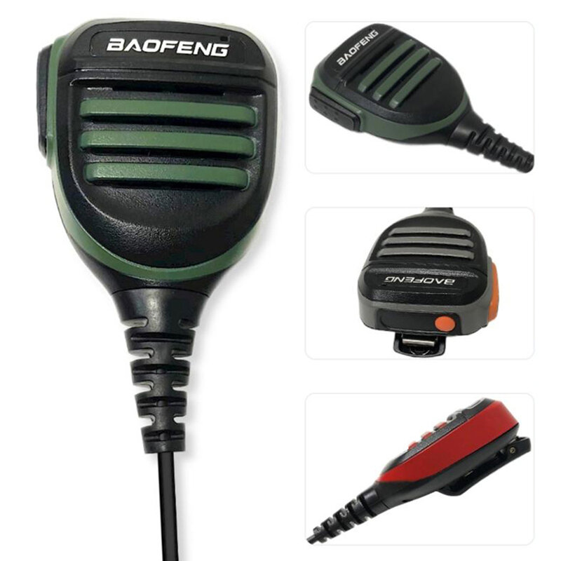 Baofeng walkie-talkie mão microfone microfone alto-falante microfone ptt para walkie-talkie BF-888S UV-5R portátil acessórios de rádio presunto
