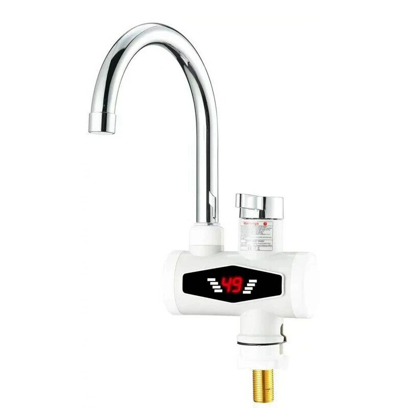 Newest Water Heater Tankless Instantaneous Faucet Tap Hot Water Crane LED Digital EU Plug