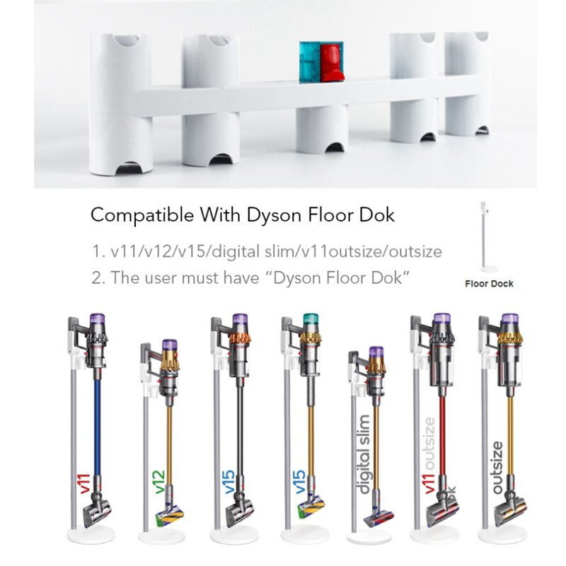 Piezas de soporte de almacenamiento para aspiradora Dyson V11 Dok, accesorios sin perforación, 36,3 cm
