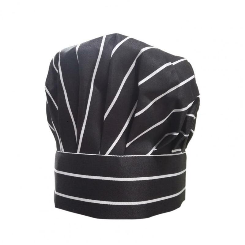 Chapeau de Chef de cuisine populaire, couleur unie, casquette d'uniforme résistante à l'usure, chapeau exquis de couleur Pure