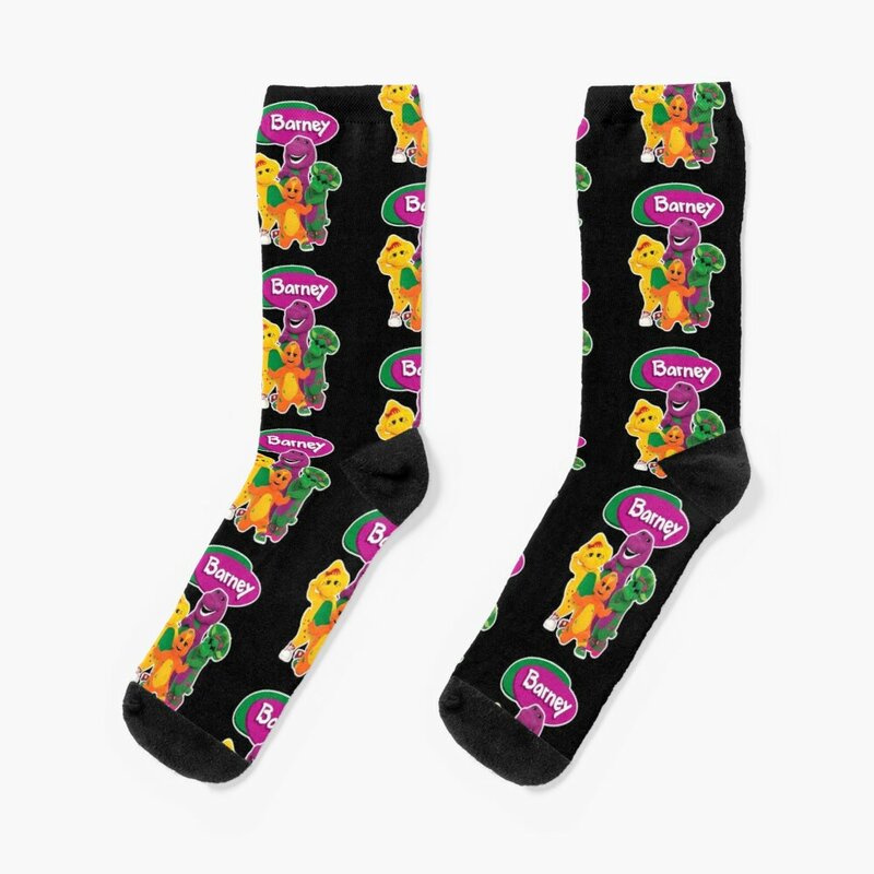 Barney (Barney & Friends) Socks Female Cycling Socks Men'S Socks Halloween Socks