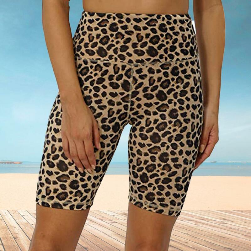 Pantalones cortos con estampado para mujer, Pantalón elástico de poliéster, transpirable, informal, para verano, 1 unidad