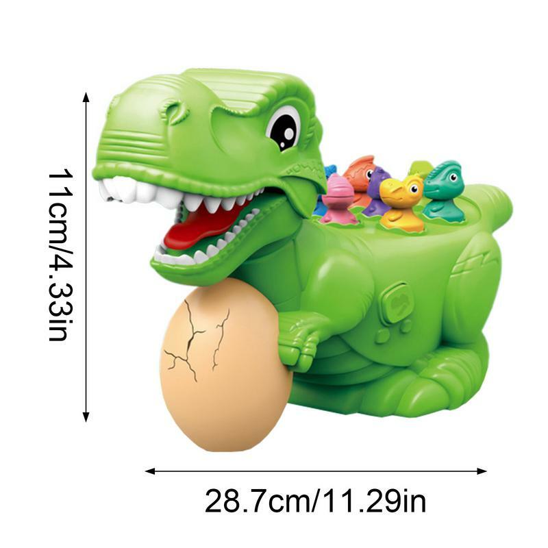Wbijanie młotkiem zabawka kształt dinozaura wyskakująca gra Motor umiejętności zabawka losowy młotek kolor zasilany z baterii przełomowa gra dla