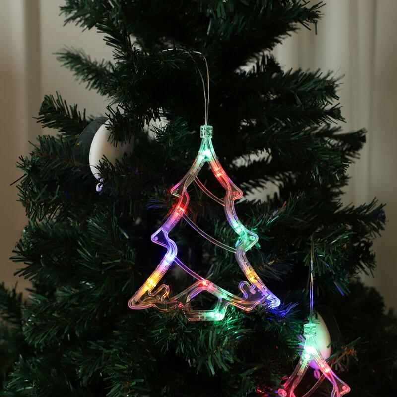 Xmas Tree Lamp  Eco-friendly Creative Shape Festive Prop  Christmas LED Light Xmas Tree Elk Lamp Decor for Home