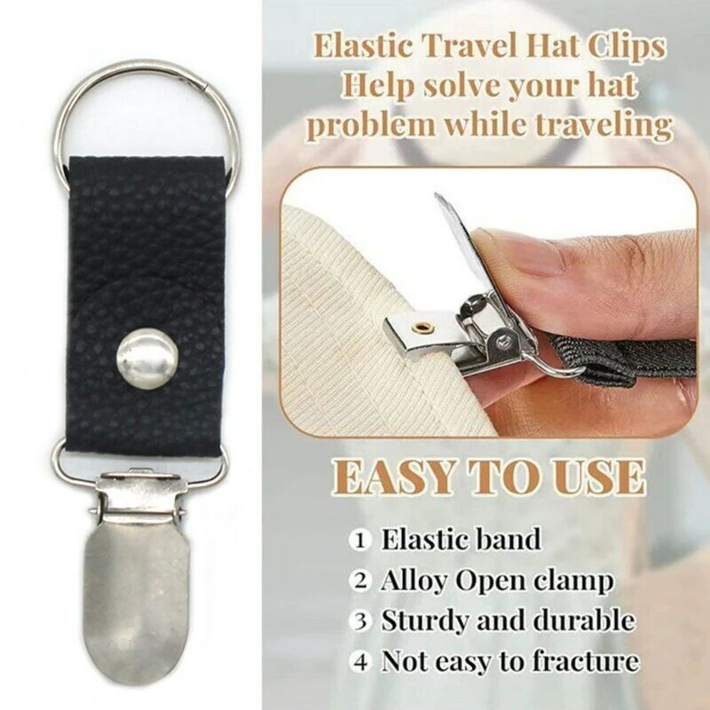 Hat Holder Clip For Travel Backpack Luggage Elastic Cap Clip For Hat Companion Hat Attacher Hat Clip For Travel On Bag