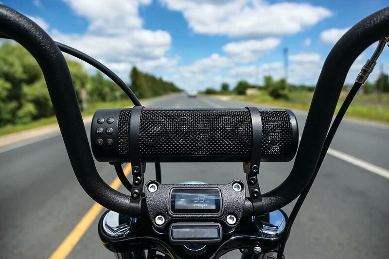 Звуковая панель мотоцикла Kuryakyn 2720 MTX Road Thunder, устойчивая к атмосферным воздействиям, плюс: 300 Вт аудиоколонки с креплением на руль