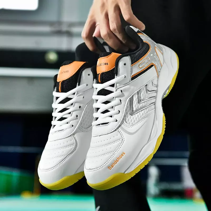 Calçados Esportivos Profissionais para Senhoras, Sapatos de Badminton, Tênis de Treinamento, Tênis, Ping Pong, Respirável, Novo, Masculino