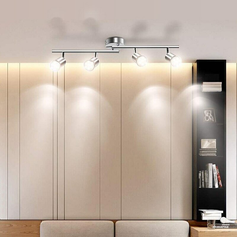 Led Ceiling Lights GU10 LED Bulb Multi Angle Adjustable Ceiling Lamp For Bedroom Living Room Bar And Store Decoration Lighting