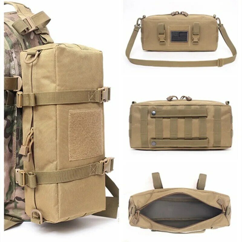 Backpack Travel Camping Molle Pouch Nylon Accessory Outdoor Sports Fishing Sling Hiking Pack