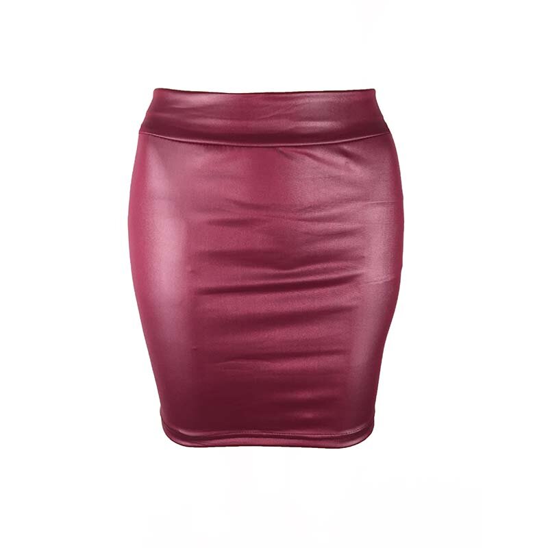 Черная тонкая мини-юбка-карандаш из искусственной кожи, привлекательная модная Корейская короткая юбка с высокой талией, женская летняя Милая юбка оптом