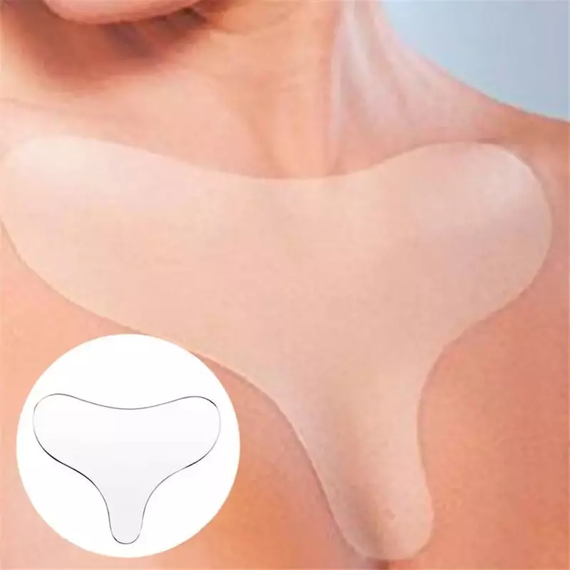 Silicone Anti Wrinkle Patches For Chest Lift Tapes Pads Necklift checklift Reusable Chest Skin Wrinkle Remover Pad Sticker