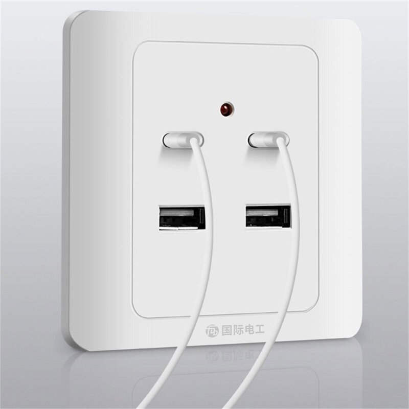 USB Wall Outlet TypeC Wall Outlets Receptacle Tamper-Resistant USB Outlet 18W 220V Charging Ports used for Household