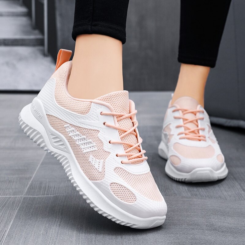 Shoes women 2024 spring and autumn new fashion casual breathable running shoes soft sole women sports shoes