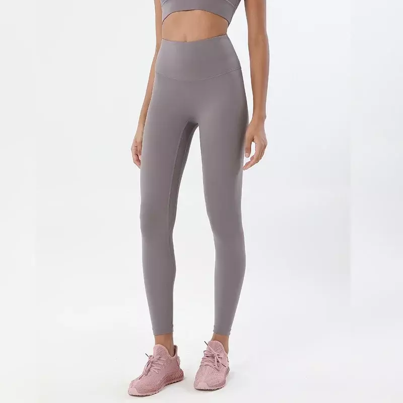 Diamond Double-sided Sanding Nude Yoga Pants Female Europe and the United States High Waist Hip Peach Hip Sports Fitness Pants
