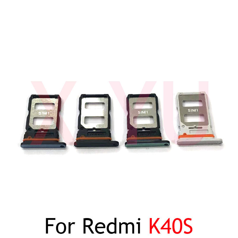 10PCS For Xiaomi Redmi K40S K40 Gaming SIM Card Tray Slot Holder Adapter Socket Single Dual Reader Socket